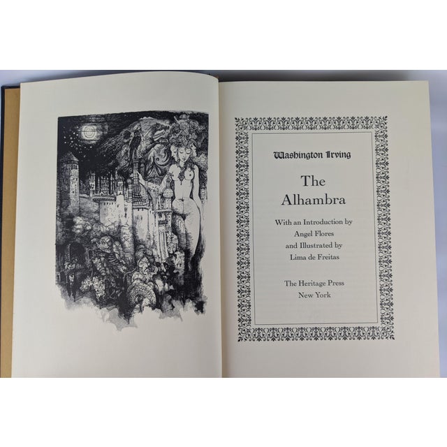 Decorative Gilt Classic Books – Heritage Press Alhambra & Green Dickens, Set of 2 For Sale - Image 13 of 17