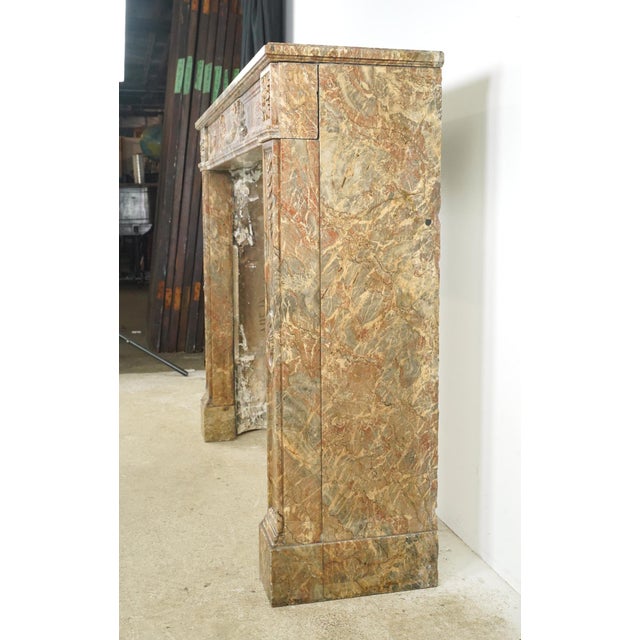 Waldorf Astoria French Regency Marble Fireplace Mantel For Sale - Image 13 of 16