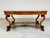 English William & Mary 17th Century Style Scroll Leg Leather Top Library Table or Desk For Sale - Image 3 of 10