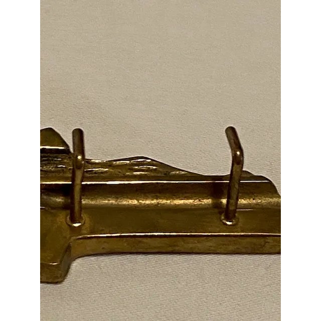 1970s Vintage Brass Oversized Sculptural Key Holder For Sale - Image 5 of 11