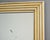 Mid Century English Mirror With White and Gilt Reeded Frame For Sale In Detroit - Image 6 of 8