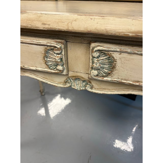 Vintage Louis XV Style Painted Desk For Sale In Charleston - Image 6 of 7