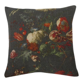 Antwerp Linen Cushion Pillow, 18"x18" For Sale
