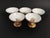 Art Deco Vintage Sherbets With Hand Painted Cherries - Set of 5 For Sale - Image 3 of 13