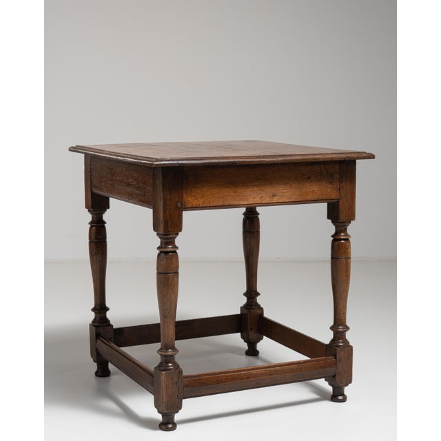 Brown Early 20th Century French Oak Side Table For Sale - Image 8 of 12