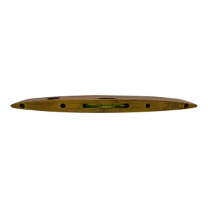 Vintage 10" Brass and Wood Rabone Chesterman Boat/Torpedo Shaped Spirit Level From England - Circa 1963