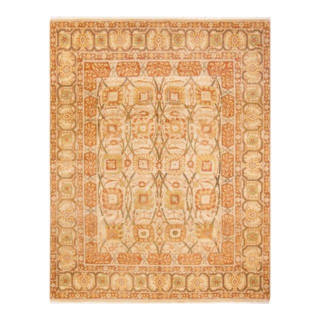 Mogul, One-of-a-Kind Hand-Knotted Area Rug - Ivory, 7' 10" x 10' 2" For Sale