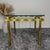 Hollywood Regency Side Table in Engraved Brass and Glass, 1970s For Sale - Image 4 of 13