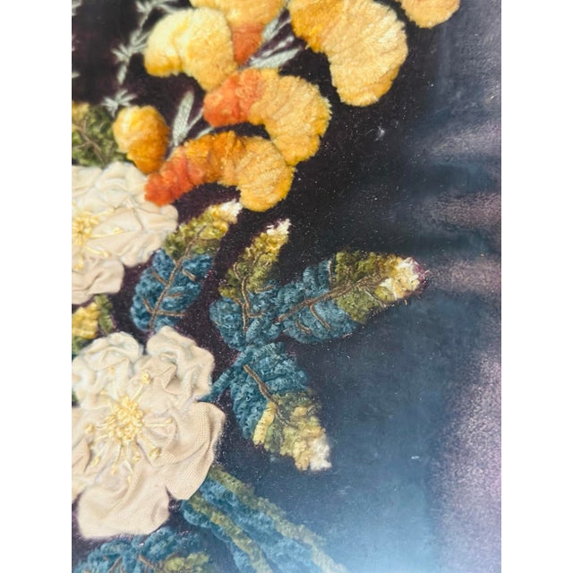 Vintage Textile Artwork, Framed For Sale - Image 4 of 8