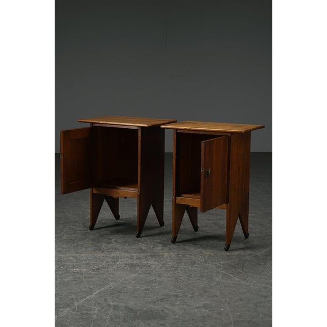Amsterdam School Nightstands by Willem Penaat, Set of 2 For Sale - Image 4 of 18