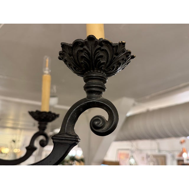 Vintage Mauldin Lighting Bespoke Spanish Revival Chandelier For Sale - Image 9 of 12