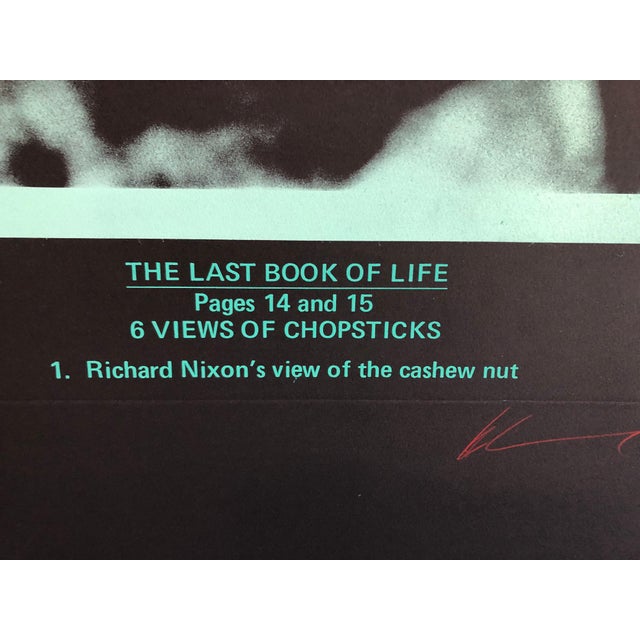 Les Levine, Large Conceptual "Last Book of Life" Photo Etching 1970s Pop Art For Sale - Image 4 of 7