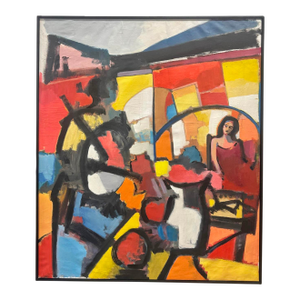 Abstract Oil on Canvas Painting by Darrell L. Anderson