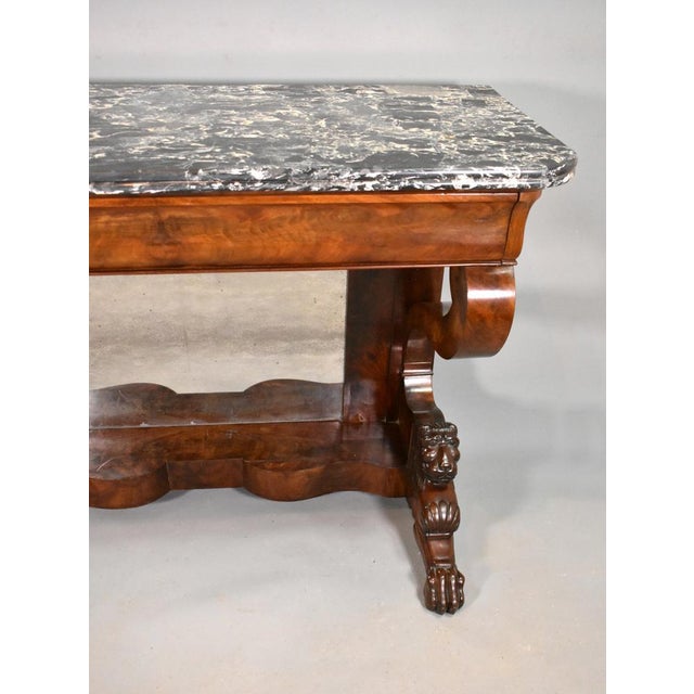 Antique French Louis Philippe Console Table For Sale - Image 5 of 16