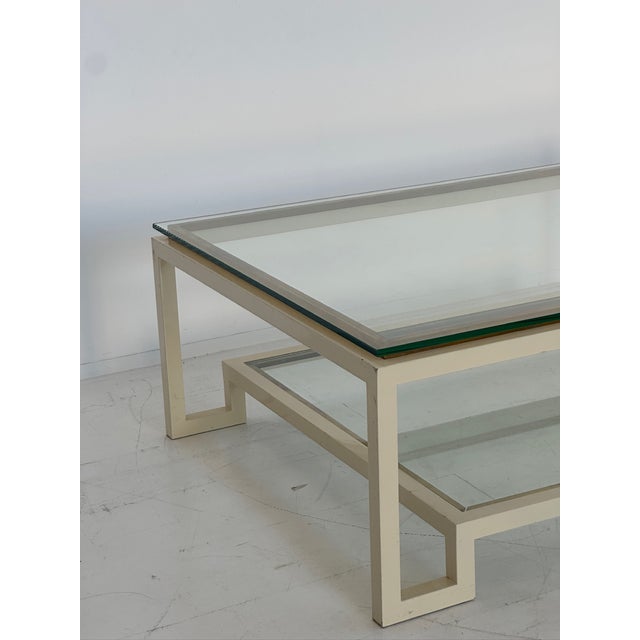 Wood Coffee Table in Crystal with Briar and Brass, 1970s For Sale - Image 7 of 10