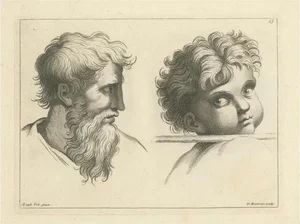 Beauvais, Generations in Profile: Time's Contrast, 1740, Print
