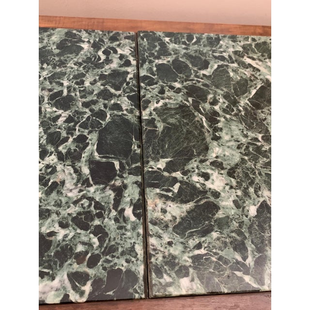 Sideboard in Walnut with Marble Top & Crystal Handles, 1940s For Sale - Image 12 of 18