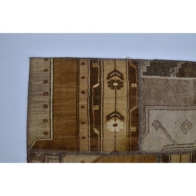 Beige Mid 20th Century Anatolian Wool Carpet For Sale - Image 9 of 10