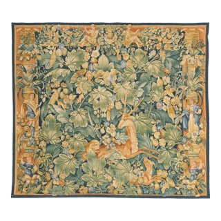 Vintage Chinese Aubusson Tapestry, 05'08 X 05'01 For Sale