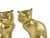 Brass Mid-Century Brass Sitting Cat Figurine Bookends - a Pair For Sale - Image 8 of 9