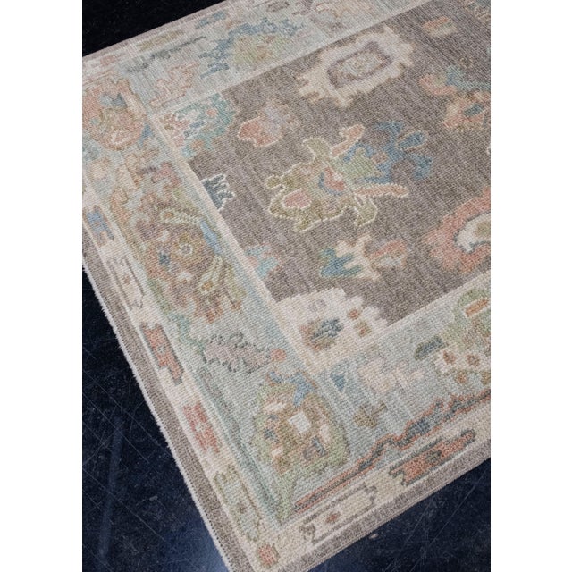 Turkish Oushak Rug 3'10" x 6'1" For Sale - Image 4 of 8