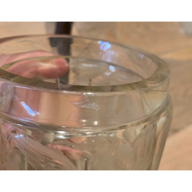 Transparent Mid 20th Century Antique British Biscuit Jar For Sale - Image 8 of 11