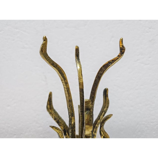Brutalist Sculptural Brutalist Bronze Candleholder by Heinz Goll, 1960s For Sale - Image 3 of 7