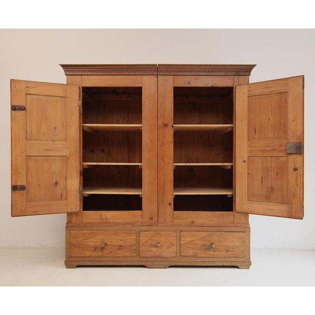 Wood Antique Wardrobe in Oak, 1800s For Sale - Image 7 of 18