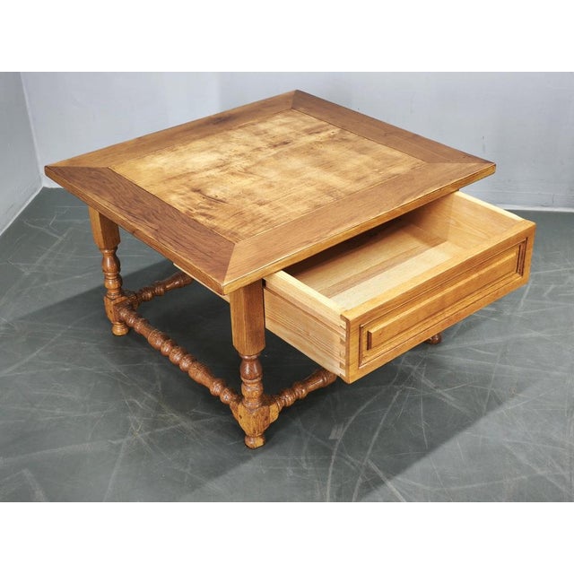 Large European Oak Nightstands, 1980s, Set of 2 For Sale - Image 13 of 18