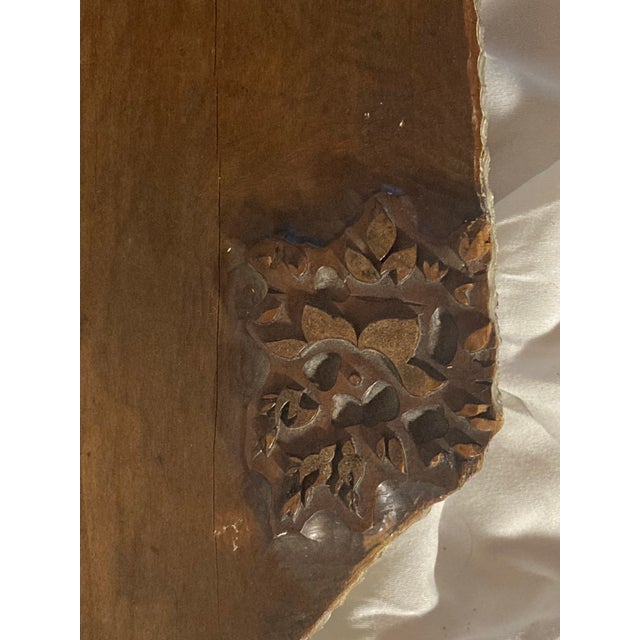 Brown French Authorities and Extremely Rare 1680 Wood Fabric Stamp. For Sale - Image 8 of 9
