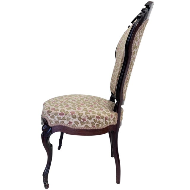 Mid 19th Century Antique American Ballon-Back Rosewood Chairs. Set of 4 For Sale - Image 6 of 14