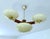 Metal Vintage Art Deco Pendant Light in Wood and Glass, 1930s For Sale - Image 7 of 18