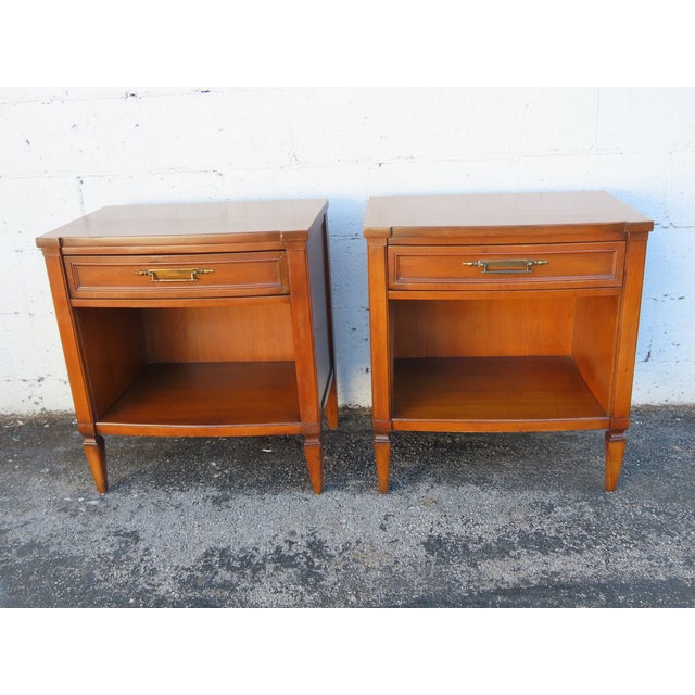 Mid Century Modern Side End Tables Nightstands a Pair 6306 For Sale - Image 18 of 18