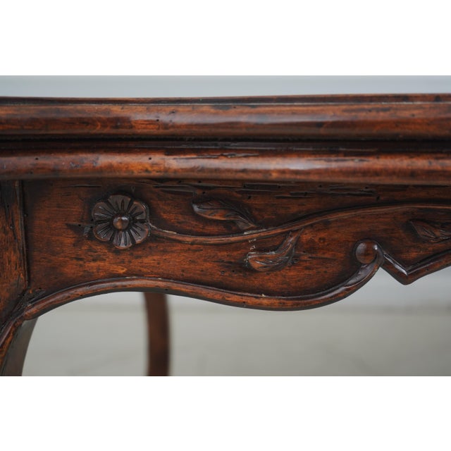 Bausman Distressed Finish Country French Dining Room Table For Sale - Image 4 of 12