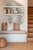 Chinoiserie Mahjong Floral Stripe Grasscloth Wallpaper by House Party | Soap White | 6 Yards For Sale - Image 3 of 7
