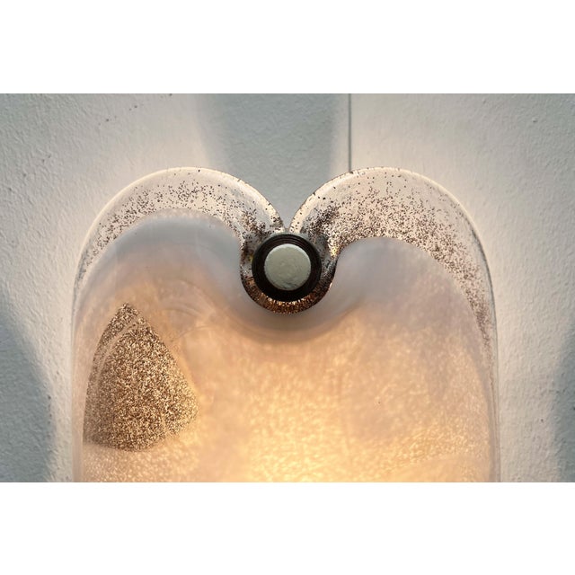 Holmegaard Vintage Danish Model Glasplattelampet Glass Sconce by Per Lütken for Holmegaard, 1970s For Sale - Image 4 of 18