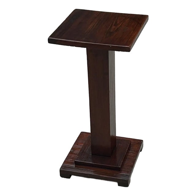 Antique, Stickley/Mission Style, Mahogany Plant Stand/Pedestal Side Table, Circa 1800’s, Arts and Crafts For Sale