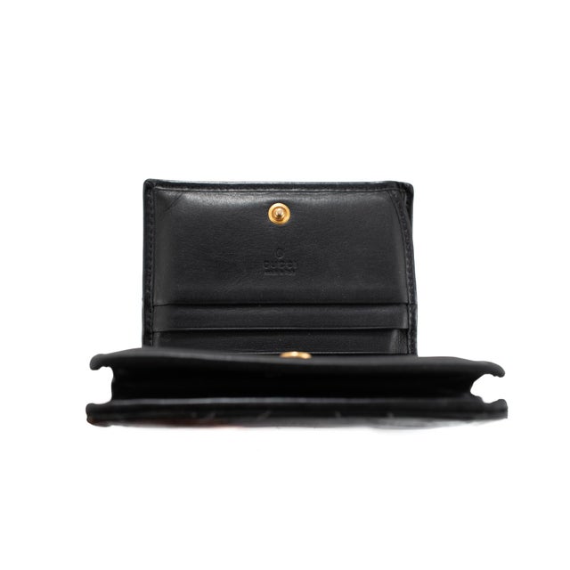 Gucci Gg Marmont Chevron Black Matelasse Leather Card Case Wallet For Sale In Houston - Image 6 of 10
