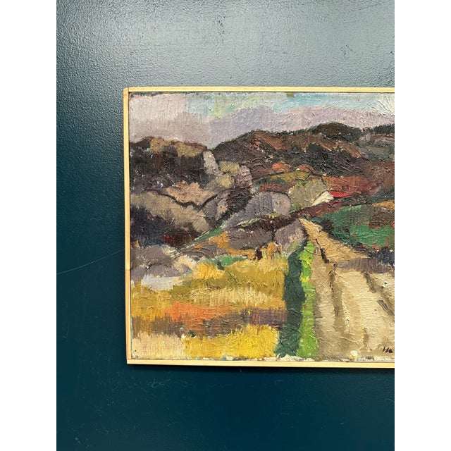 Helge Cardell, Scandinavian Landscape, 1950s, Oil on Panel, Framed For Sale - Image 11 of 18