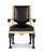 Century Furniture Tara Shaw for Century Furniture Robert Arm Chair - Black Leather For Sale - Image 4 of 6