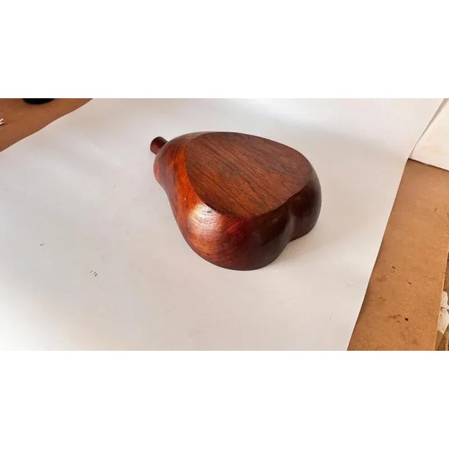 Vintage French Wooden Pear-Shaped Bowl, 1970s For Sale - Image 13 of 14