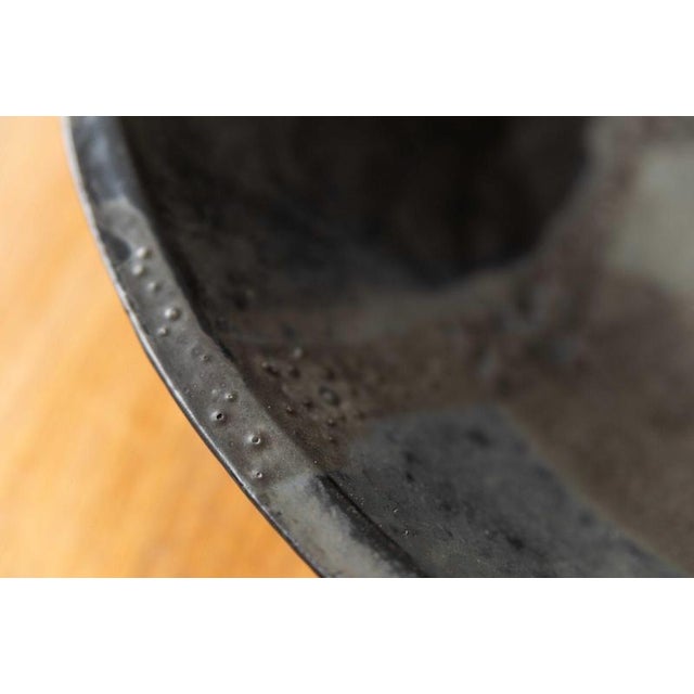 Black Vintage Bowl in Ceramic For Sale - Image 8 of 15