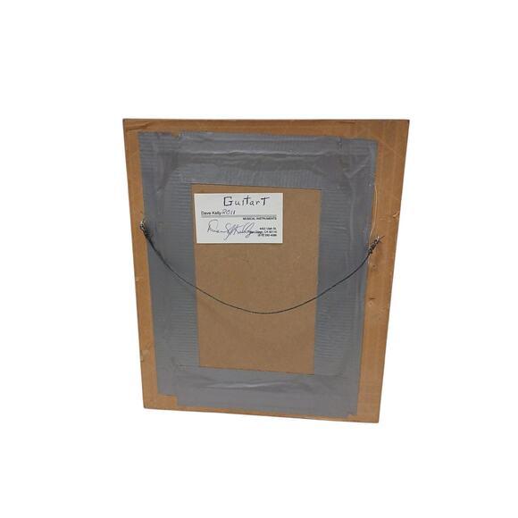 Art 3d Wood Guitar Mustache Man Signed Art Wood Frame Hang Whimsical Pop Art For Sale In San Diego - Image 6 of 6