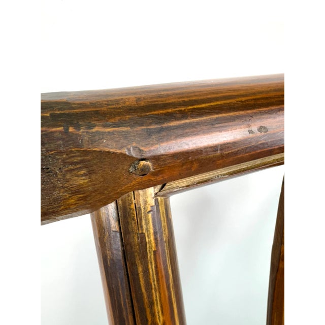 Vintage Mid Century High-Back Bamboo Side Chair With Sculptural Silhouette For Sale - Image 14 of 17