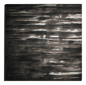 Karina Savonenko, Horizontal Organic Lines in Black and White, Painting, 2026