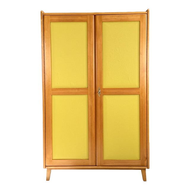 Vintage Wardrobe in Fir, 1950s For Sale