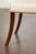19th Century English Regency Bench with Saber Legs and Custom Linen Upholstery For Sale - Image 10 of 12