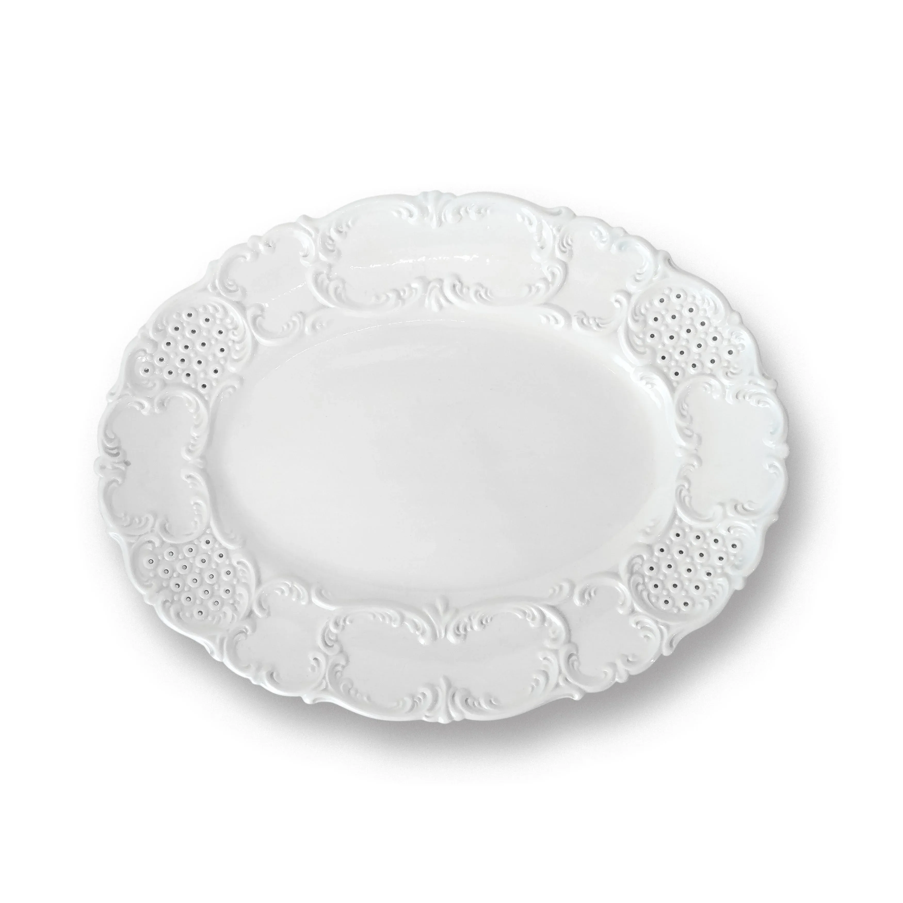 Mid-Century Italian White Porcelain Tureen With Ladle and Platter
