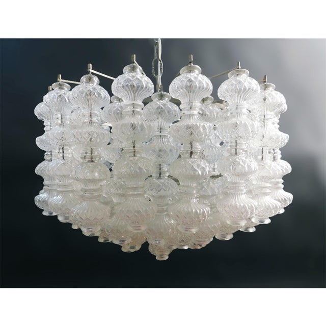 Italian 1960s Murano Bussolotti Chandelier by Seguso For Sale - Image 3 of 8