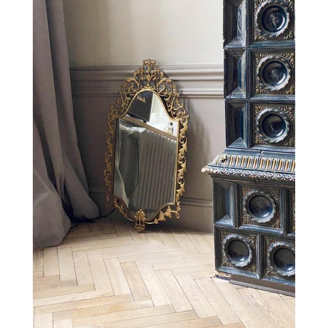Vintage Italian Gilt Mirror For Sale - Image 6 of 10